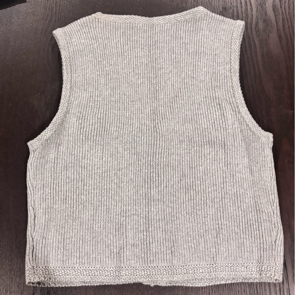 Abercrombie & Fitch Mara Gray Button-Up Sweater Vest - Picture 5 of 8